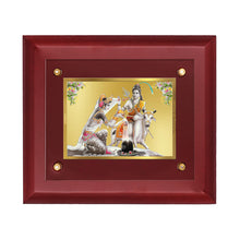 Load image into Gallery viewer, DIVINITI Shiva Parvati-4 Gold-Plated Wall Photo Frame| MDF 2.5 Wooden Wall Frame with 24K Gold-Plated Foil| Religious Photo Frame Idol For Prayer, Gifts Items (25CMX20CM)
