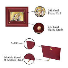 Load image into Gallery viewer, DIVINITI Shiva Parvati-4 Gold-Plated Wall Photo Frame| MDF 2.5 Wooden Wall Frame with 24K Gold-Plated Foil| Religious Photo Frame Idol For Prayer, Gifts Items (25CMX20CM)
