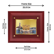 Load image into Gallery viewer, DIVINITI Golden Temple-1 Gold-Plated Wall Photo Frame| MDF 2.5 Wooden Wall Frame with 24K Gold-Plated Foil| Religious Photo Frame Idol For Prayer, Gifts Items (25CMX20CM)

