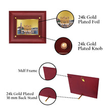 Load image into Gallery viewer, DIVINITI Golden Temple-1 Gold-Plated Wall Photo Frame| MDF 2.5 Wooden Wall Frame with 24K Gold-Plated Foil| Religious Photo Frame Idol For Prayer, Gifts Items (25CMX20CM)
