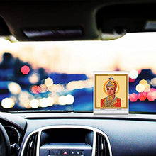 Load image into Gallery viewer, Diviniti 24K Gold Plated Guru Harkrishan Frame For Car Dashboard, Home Decor, Table, Prayer (5.8 x 4.8 CM)
