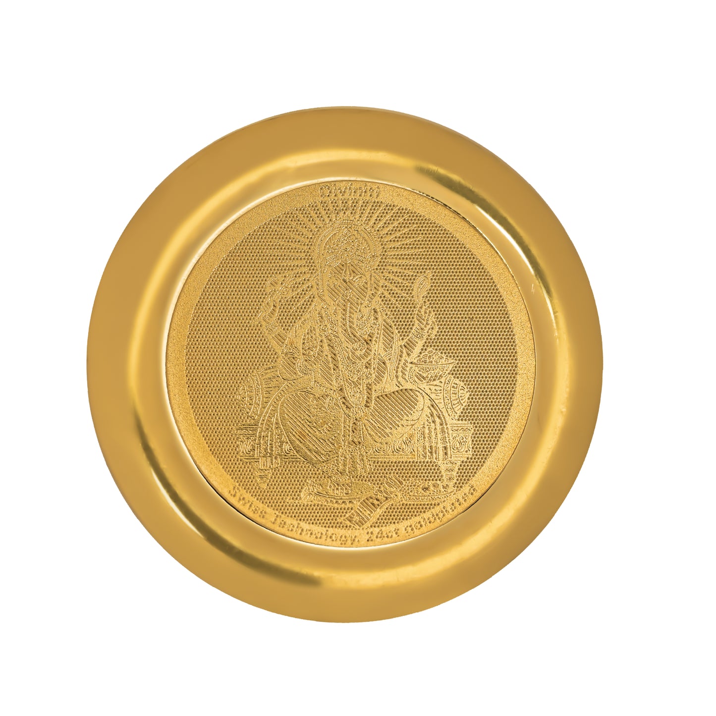 Diviniti 24K Gold Plated Ganesha Coin (18mm)