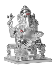 Load image into Gallery viewer, Diviniti Siddhivinayaka Ganesha Idol for Home Decor| 999 Silver Plated Sculpture of Ganesha Figurine| Idol for Home, Office, Temple and Table Decoration| Religious Idol For Pooja, Gift
