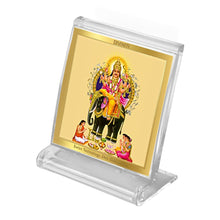 Load image into Gallery viewer, Diviniti 24K Gold Plated Vishwakarma Frame For Car Dashboard, Home Decor, Puja, Gift (5.8 x 4.8 CM)
