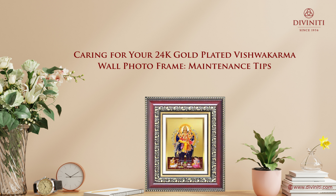 Caring for Your 24K Gold Plated Vishwakarma Wall Photo Frame Maintenance Tips