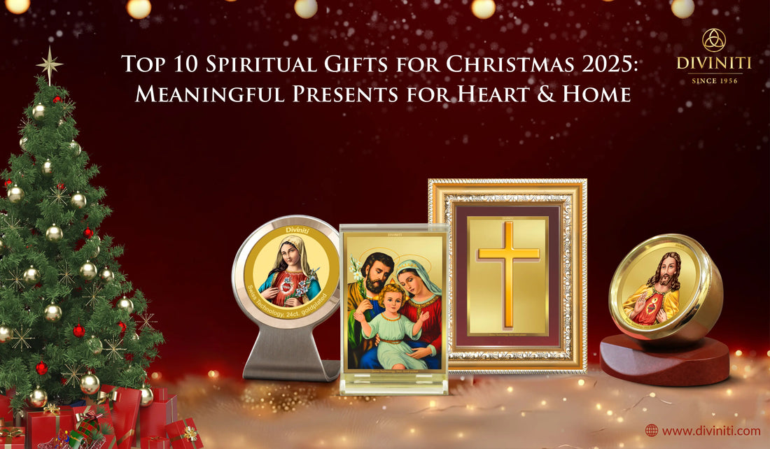 Top 10 Spiritual Gifts for Christmas 2025: Meaningful Presents for Heart & Home displayed with festive decor.