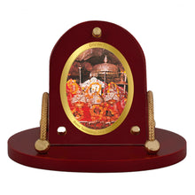 Load image into Gallery viewer, Diviniti 24K Gold Plated Mata Ka Darbar Frame for Car Dashboard, Home Decor, Table &amp; Office (8 CM x 9 CM)
