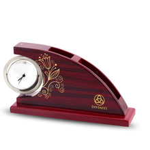 Load image into Gallery viewer, Customized Table Side Watch With MDF Pen &amp; Card Holder For Corporate Gifting