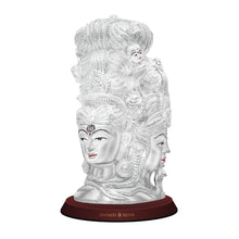 Load image into Gallery viewer, Diviniti 999 Silver Plated Shiva Idol For Wedding Gift (21x11 cm)