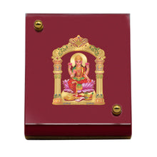 Load image into Gallery viewer, Diviniti 24K Gold Plated Lakshmi Mata Frame For Car Dashboard, Puja, Gift &amp; Prosperity (5.5 x 6.5 CM)