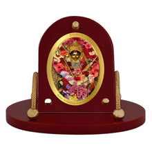 Load image into Gallery viewer, Diviniti 24K Gold Plated Kali Ghat Frame for Car Dashboard, Home Decor, Table &amp; Office (8 CM x 9 CM)