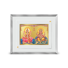 Load image into Gallery viewer, Diviniti 24K Gold Plated Lakshmi Ganesha Customized Photo Frame For Wedding Gift