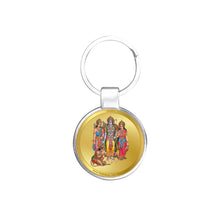 Load image into Gallery viewer, Diviniti 24K Gold Plated Ram Darbar Key Chain with Metallic Ring (7.5 CM X 4.0 CM)