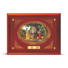 Load image into Gallery viewer, 24K Gold Plated Radha Krishna Customized Photo Frame For Corporate Gifting
