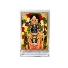 Load image into Gallery viewer, Diviniti 24K Gold Plated Ram Lalla Frame For Car Dashboard, Home Decor, Table, Gift, Puja Room (11 x 6.8 CM)