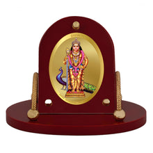 Load image into Gallery viewer, Diviniti 24K Gold Plated Lord Murugan Frame for Car Dashboard, Home Decor, Table &amp; Office (8 CM x 9 CM)