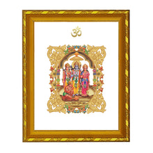 Load image into Gallery viewer, Diviniti 24K Gold Plated Ram Darbar Photo Frame for Home Decor Showpiece (21.5 CM x 17.5 CM)