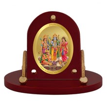 Load image into Gallery viewer, Diviniti 24K Gold Plated Ram Darbar Frame for Car Dashboard, Home Decor, Table &amp; Office (8 CM x 9 CM)