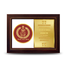 Load image into Gallery viewer, Customized DG Memento With Matter Printed on 24K Gold Plated Foil For Corporate Gifting