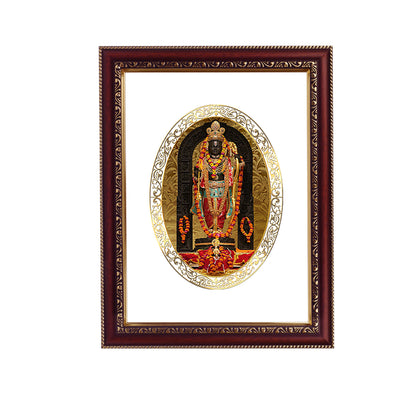 Diviniti 24K Gold Plated Foil Ram Lalla Photo Frame For Home Decor, Wall Hanging, Table Top, Puja Room & Gift DG105S3 (27.6X35.4 CM)