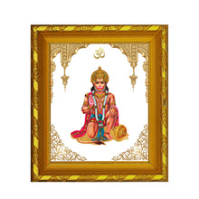 Load image into Gallery viewer, Diviniti 24K Gold Plated Hanuman Ji Photo Frame for Home Decor, Table (15 CM x 13 CM)