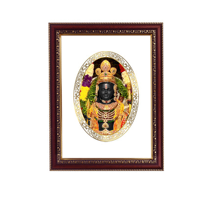 Diviniti 24K Gold Plated Foil Ram Lalla Photo Frame For Home Decor, Wall Hanging, Table Top, Puja Room & Gift DG105S3 (27.6X35.4 CM)
