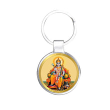 Load image into Gallery viewer, Diviniti 24K Gold Plated Ram Ji Key Chain with Metallic Ring (7.5 CM X 4.0 CM)