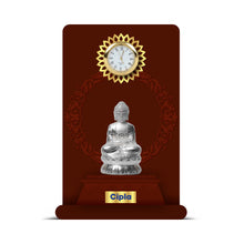 Load image into Gallery viewer, Customized MDF Memento With 999 Silver Plated Idol &amp; Round Watch For Corporate Gifting