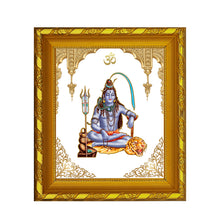 Load image into Gallery viewer, Diviniti 24K Gold Plated Shiva Photo Frame for Home Decor and Tabletop (15 CM x 13 CM)
