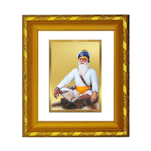Load image into Gallery viewer, DIVINITI 24K Gold Plated Baba Deep Singh Photo Frame For Living Room, Festival Gift (15.0 X 13.0 CM)