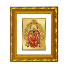 Load image into Gallery viewer, DIVINITI 24K Gold Plated Padmavathi Photo Frame For Living Room, Wall Decor, Gift (15.0 X 13.0 CM)