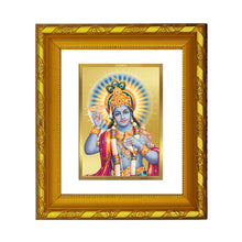 Load image into Gallery viewer, DIVINITI 24K Gold Plated Vishnu Ji Photo Frame For Home Wall Decor, Luxury Gift, Puja (15.0 X 13.0 CM)