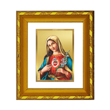 Load image into Gallery viewer, DIVINITI 24K Gold Plated Mother Mary Photo Frame For Home Wall Decor, Luxury Gift (15.0 X 13.0 CM)
