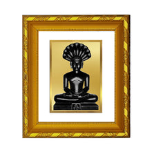 Load image into Gallery viewer, DIVINITI 24K Gold Plated Parshvanatha Religious Photo Frame For Home Wall Decor, Prayer (15.0 X 13.0 CM)
