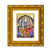 Load image into Gallery viewer, DIVINITI 24K Gold Plated Vishnu Lakshmi Photo Frame For Home Decor, Festival Gift, Puja (15.0 X 13.0 CM)
