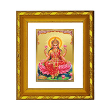 Load image into Gallery viewer, DIVINITI 24K Gold Plated Lakshmi Mata Photo Frame For Home Decor, Worship, Wealth (15.0 X 13.0 CM)
