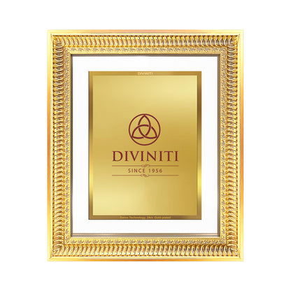 Diviniti Double Glass Frame Personalised Wall Photo Frame in 24K Gold Plated Foil | DG-022-S4