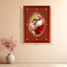 Load image into Gallery viewer, Diviniti Photo Frame With Customized Photo Printed on 24K Gold Plated Foil| Personalized Gift for Birthday, Marriage Anniversary &amp; Celebration With Loved Ones| MDF Frame Size 4.5