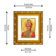 Load image into Gallery viewer, DIVINITI 24K Gold Plated Guru Harkrishan Photo Frame For Home Wall Decor, Premium Gift (15.0 X 13.0 CM)
