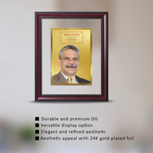 Load image into Gallery viewer, Customized Double Glass Frame With Image Printed on 24K Gold Plated Foil For Corporate Gifting