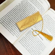 Load image into Gallery viewer, Customized 24K Gold Plated Bookmark For Corporate Gifting