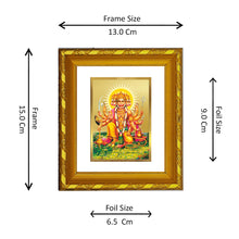 Load image into Gallery viewer, DIVINITI 24K Gold Plated Panchmukhi Hanuman Photo Frame For Living Room, Wall Decor (15.0 X 13.0 CM)
