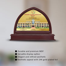 Load image into Gallery viewer, Customized MDF Memento With Image &amp; Matter Printed on 24K Gold Plated Foil For Corporate Gifting