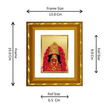Load image into Gallery viewer, DIVINITI 24K Gold Plated Maa Tara Photo Frame For Home Decor Showpiece, TableTop (15.0 X 13.0 CM)
