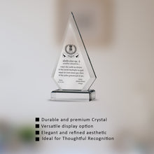 Load image into Gallery viewer, Customized Crystal Trophy with Matter Printed For Corporate Gifting
