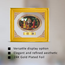 Load image into Gallery viewer, 24K Gold Plated Radha Krishna Customized Photo Frame For Corporate Gifting
