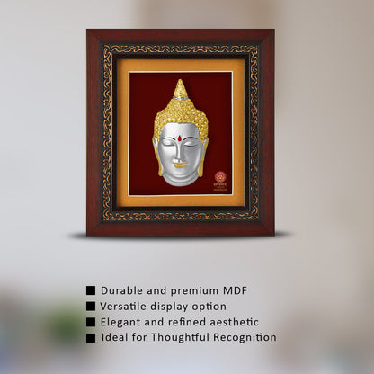 Customized 3D Memento With 999 Silver Plated Buddha For Corporate Gifting