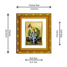Load image into Gallery viewer, DIVINITI 24K Gold Plated Baba Balak Nath Photo Frame For Home Decor Showpiece, Gift (15.0 X 13.0 CM)
