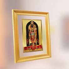 Load image into Gallery viewer, Diviniti 24K Gold Plated Ram Lalla Photo Frame For Home Decor, Wall Hanging Decor, Table, Puja Room &amp; Gift (32.5 CM X 25.5 CM)
