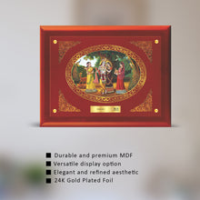 Load image into Gallery viewer, 24K Gold Plated Radha Krishna Customized Photo Frame For Corporate Gifting